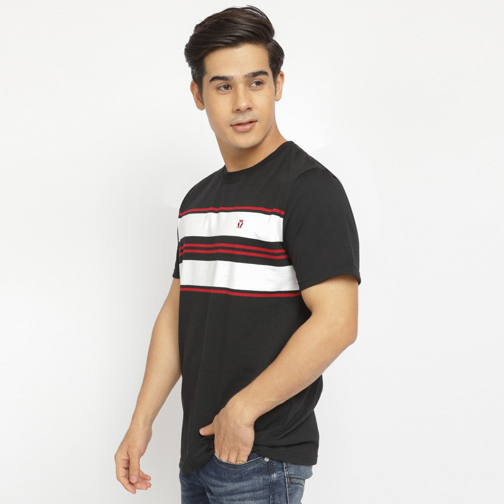 MATSUDA  T Shirt Pria Kaos Stripe Hokuto