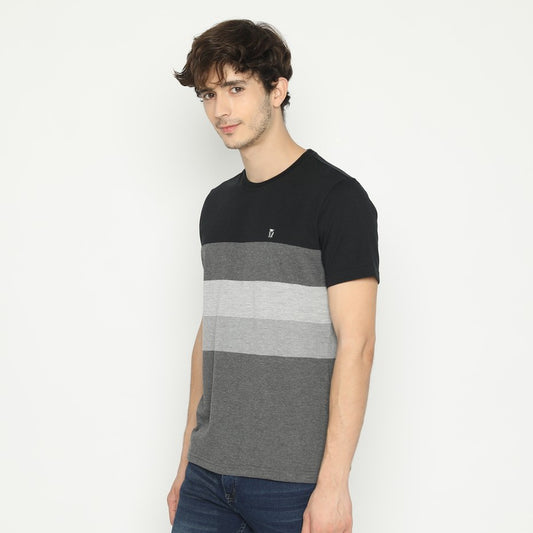 MATSUDA T Shirt Pria Kaos Stripe Asaka