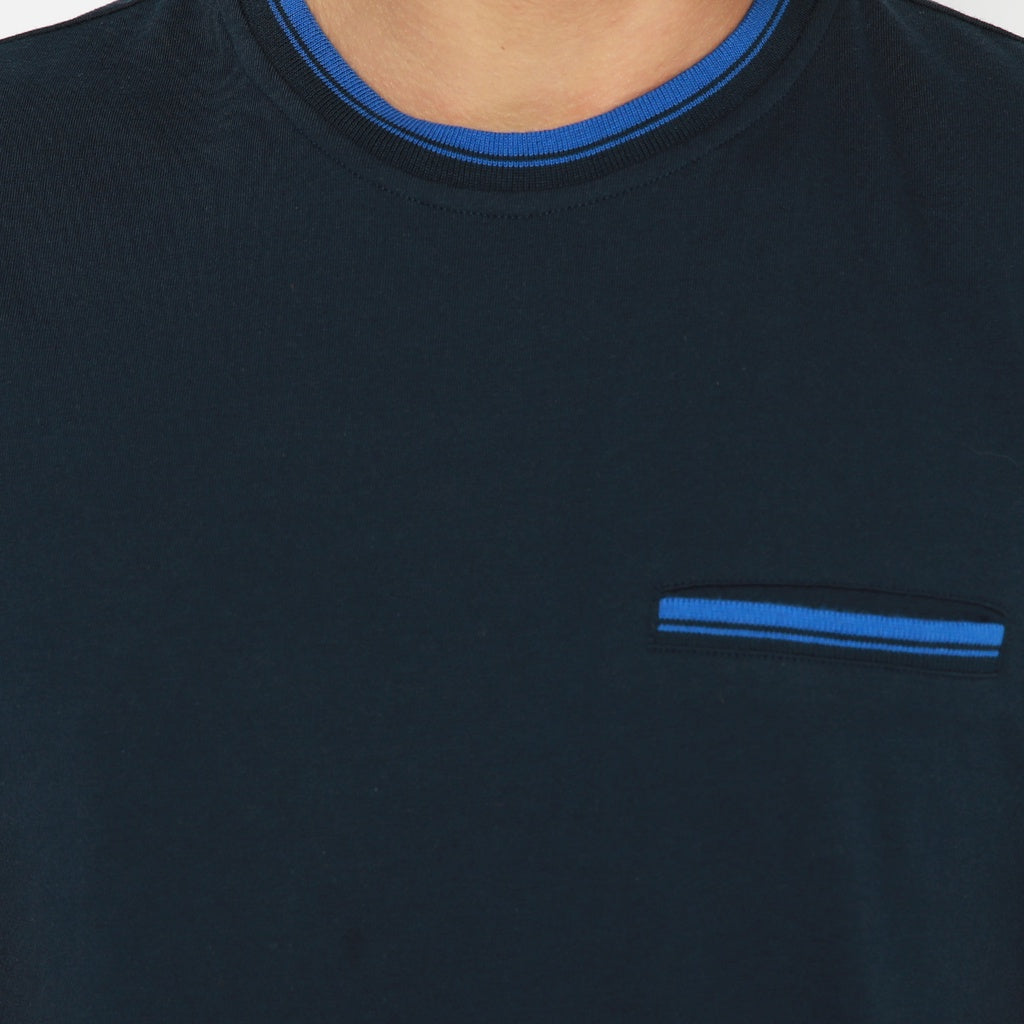 MATSUDA Kaos Pria T shirt Edogawa Seri Warna Biru