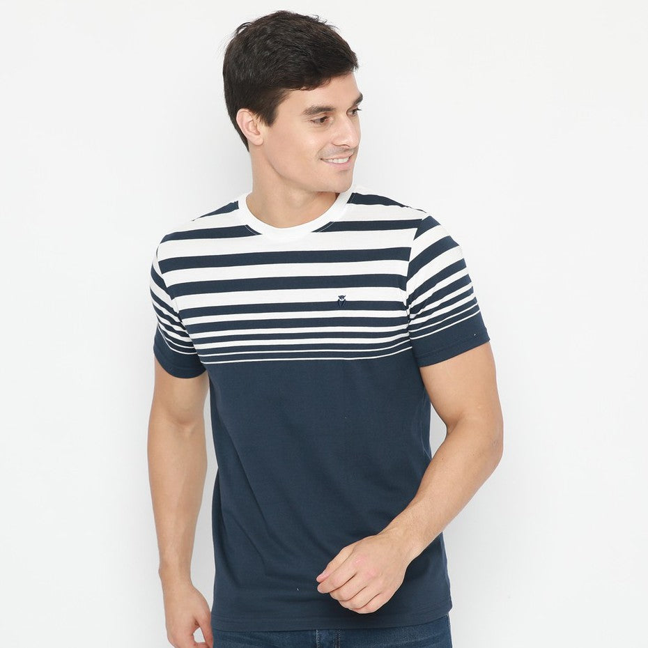 MATSUDA  T Shirt Pria Kaos Stripe Hakui
