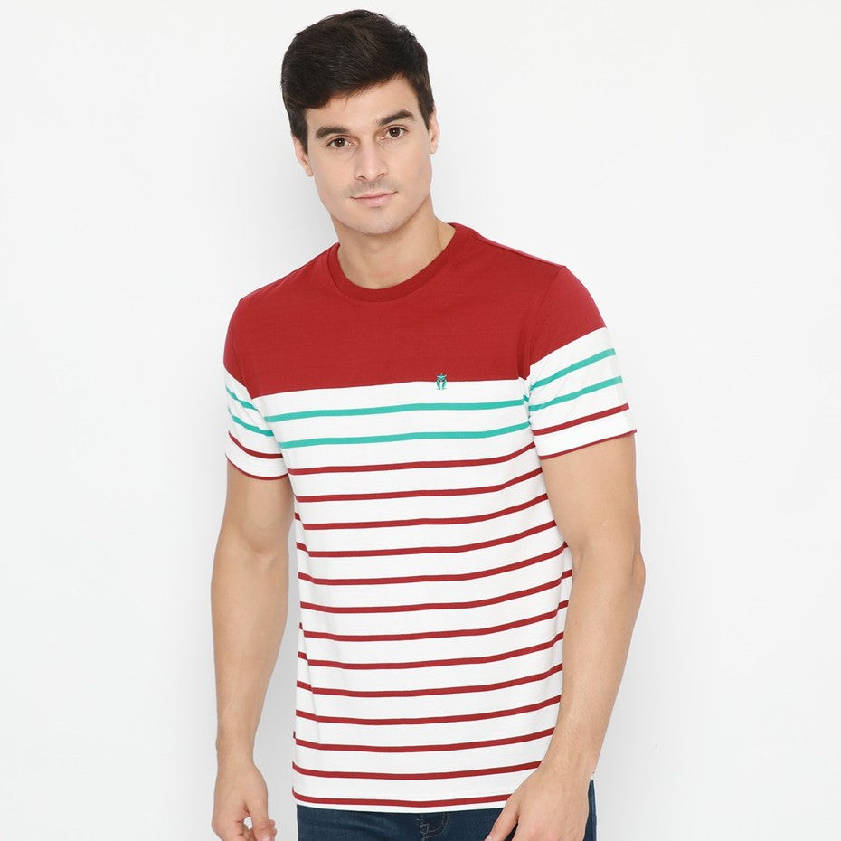 MATSUDA T Shirt Pria Kaos Stripe Hamada