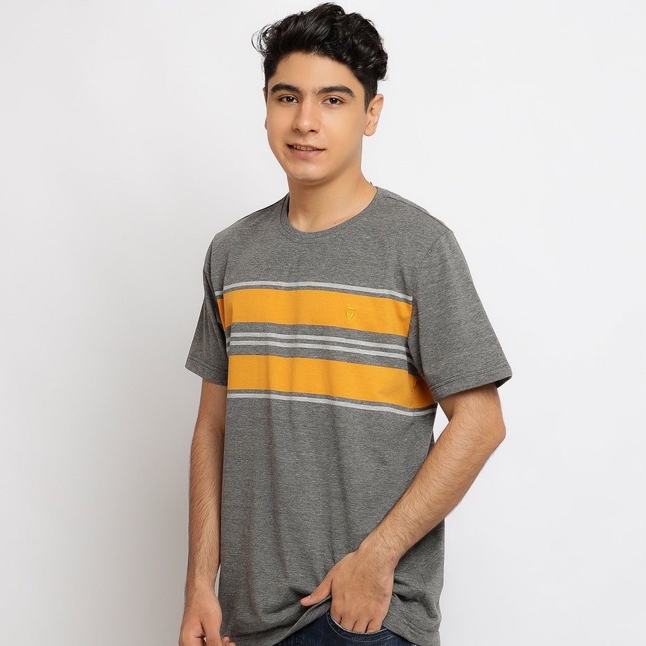 MATSUDA  T Shirt Pria Kaos Stripe Hokuto