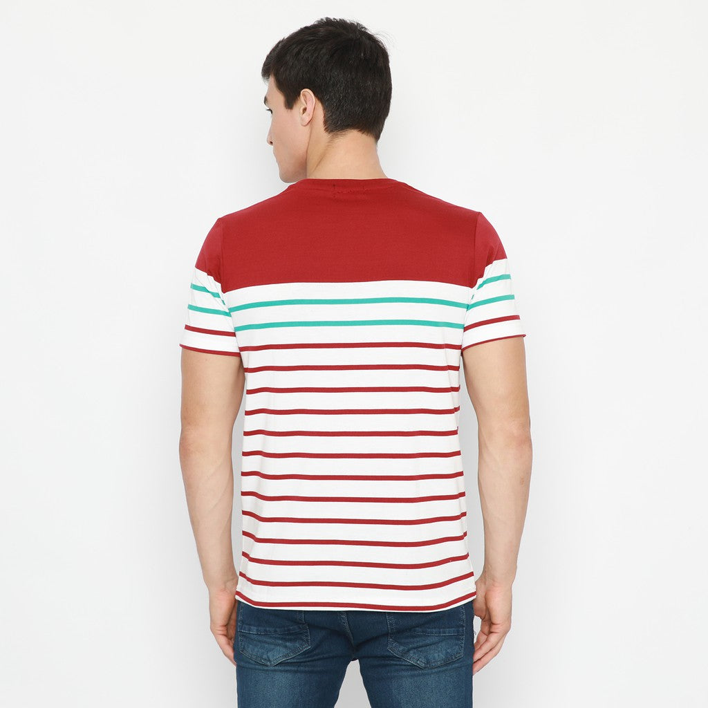 MATSUDA T Shirt Pria Kaos Stripe Hamada