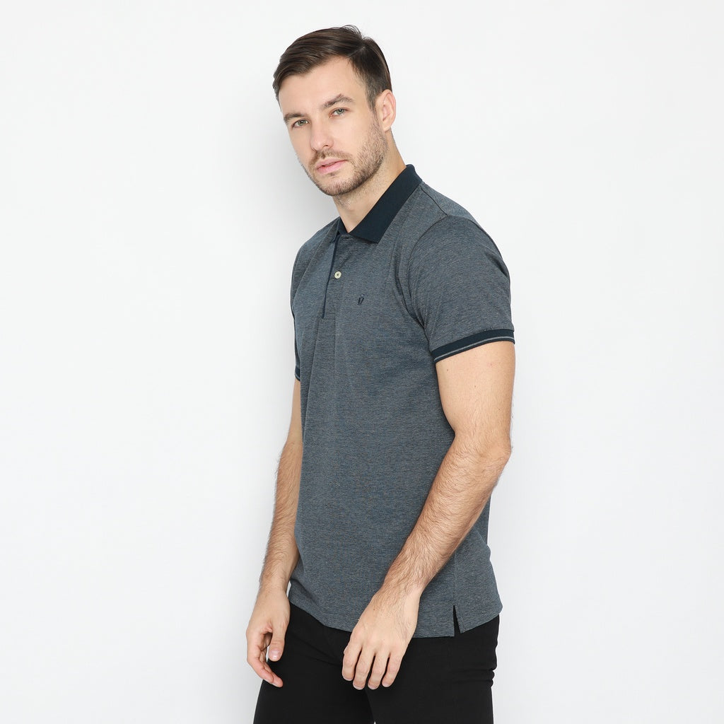 MATSUDA AKIKATA Baju Polo Shirt Pria  Katun Lengan Pendek Old Money Basic