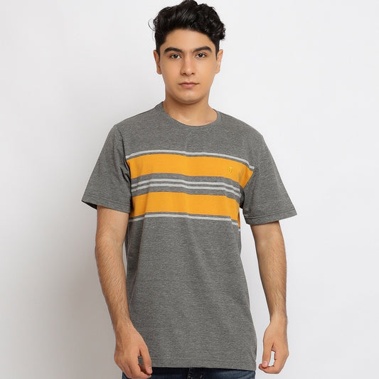 MATSUDA  T Shirt Pria Kaos Stripe Hokuto