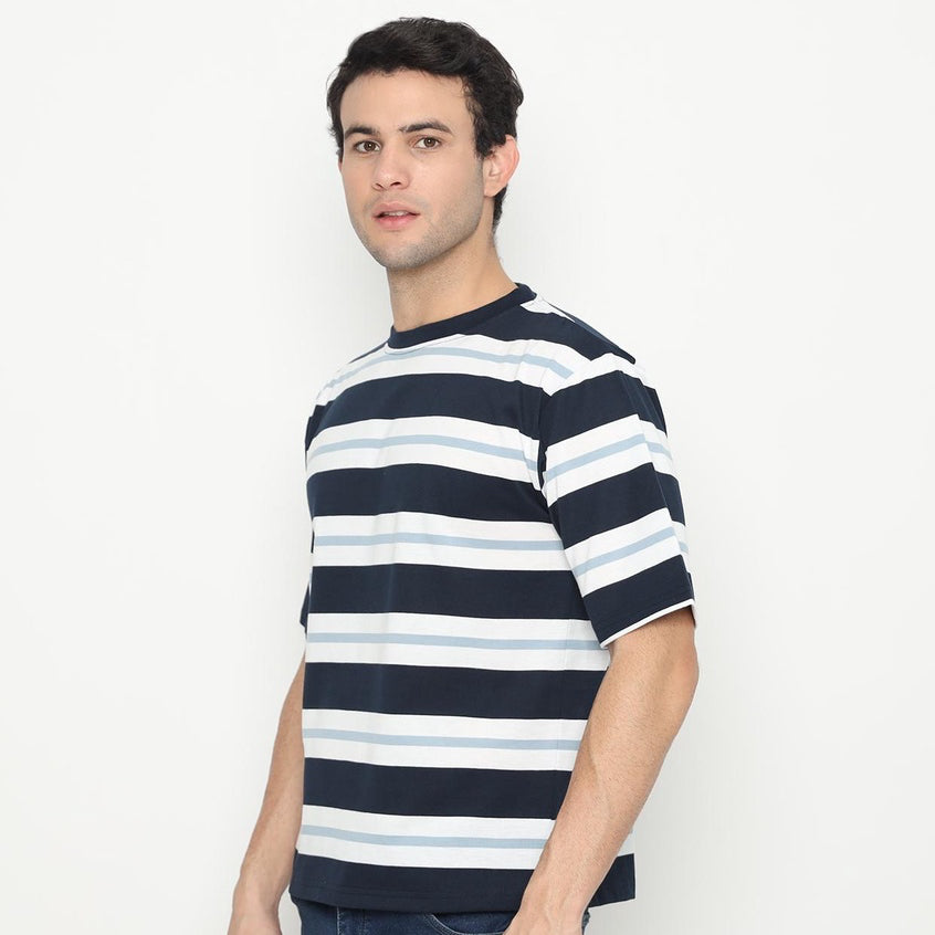 MATSUDA Kaos Oversize 20s Stripe T shirt Katun Kinokawa