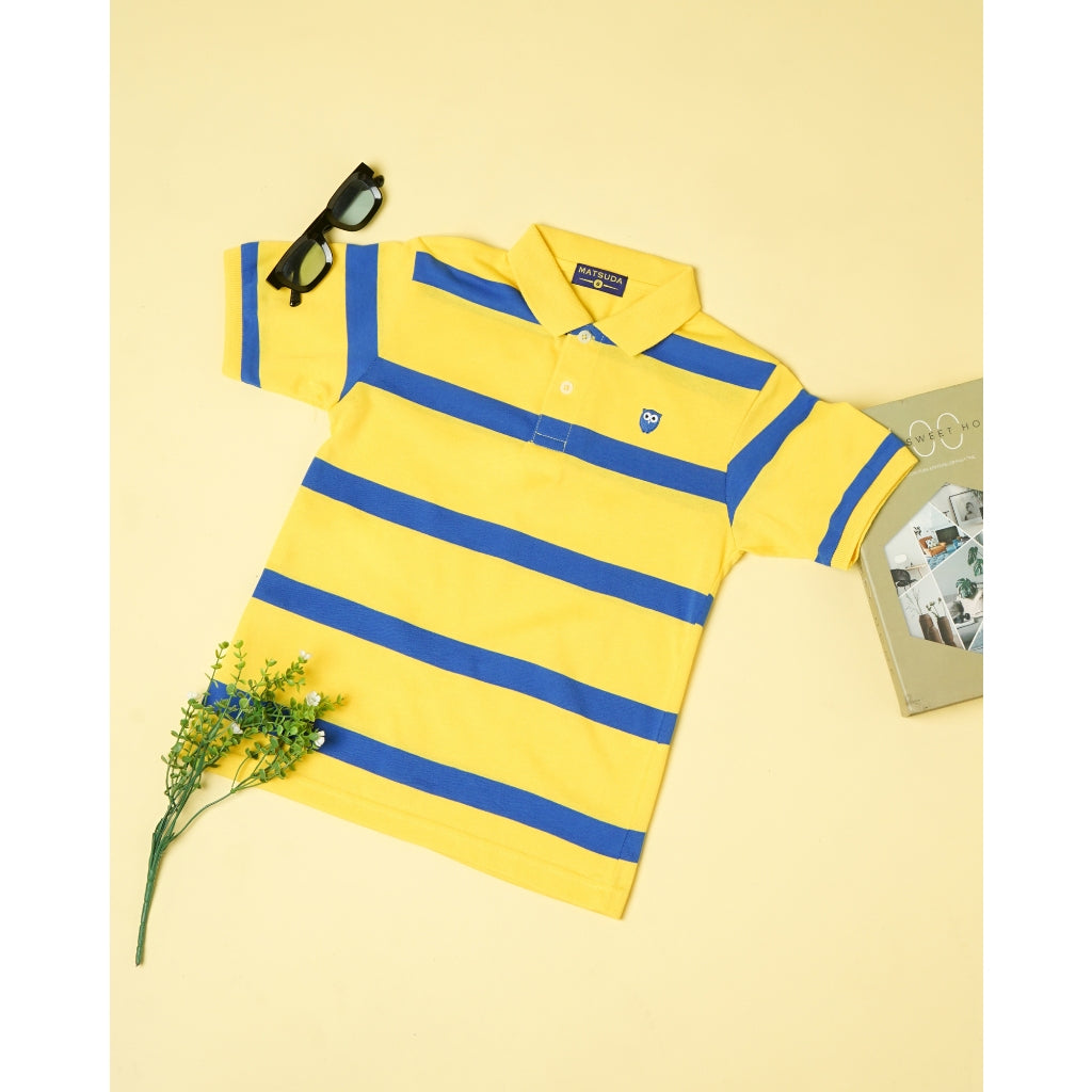 Matsuda baju kaos polo anak laki laki katun umur 2-12 Benno