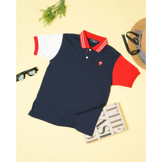 Matsuda baju kaos polo anak laki laki katun umur 2-12 Wally