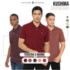MATSUDA Kaos Polo Shirt Pria Kerah Kushima Seri Warna Merah