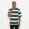 MATSUDA Kaos Oversize Stripe Mobara Green