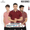 MATSUDA Kaos Polo Shirt Pria Kerah Aioi Seri Warna Merah