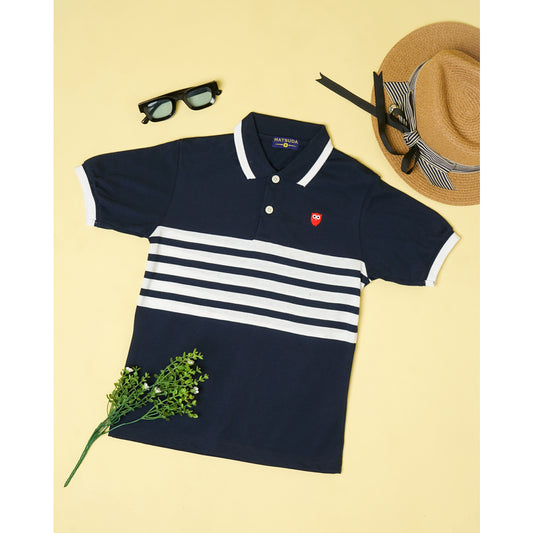 Matsuda baju kaos polo anak laki laki katun umur 2-12 Han
