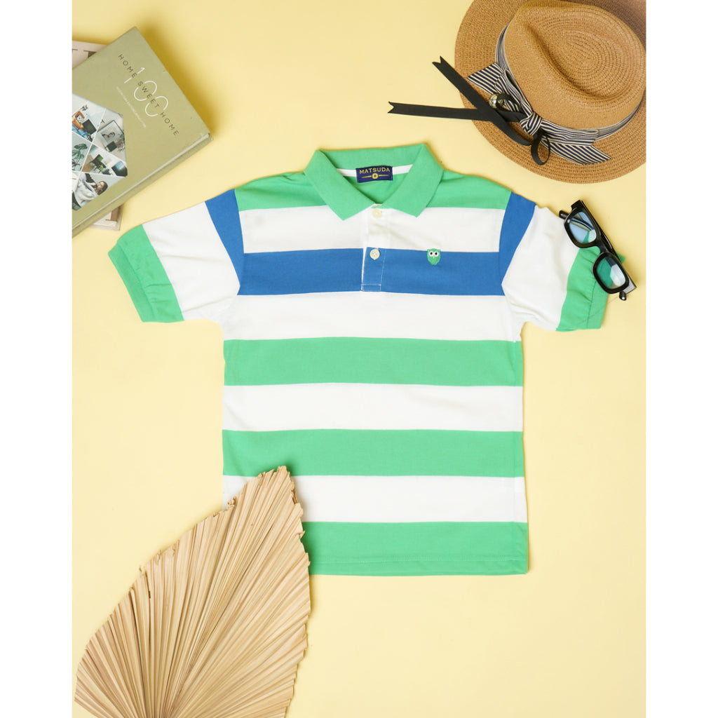 Matsuda baju kaos polo anak laki laki katun umur 2-12 Luke