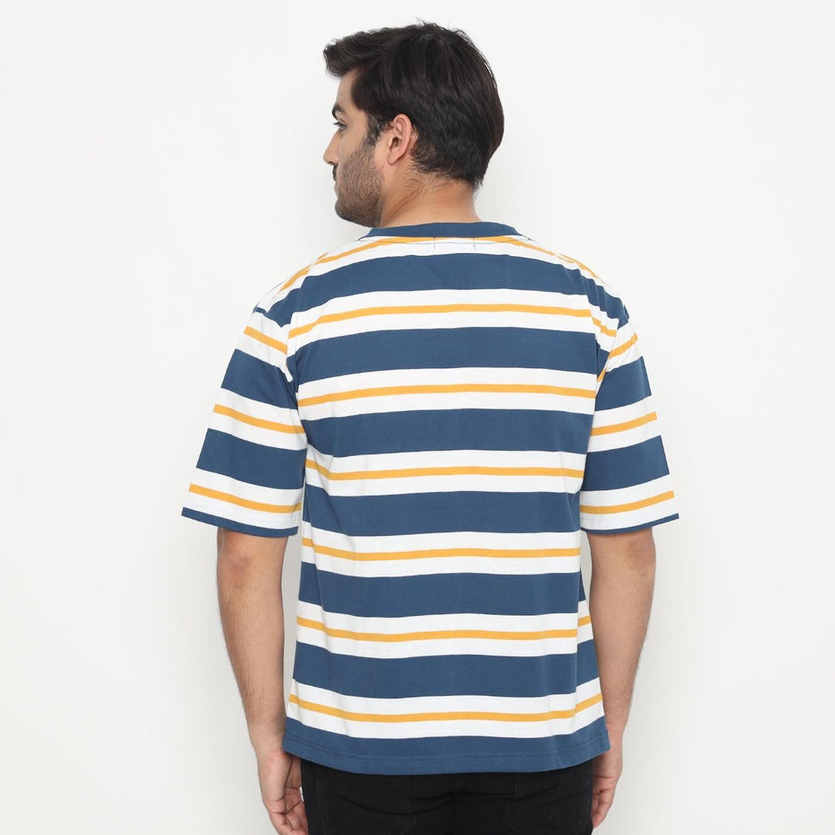 MATSUDA Kaos Oversize 20s Stripe T shirt Katun Kinokawa