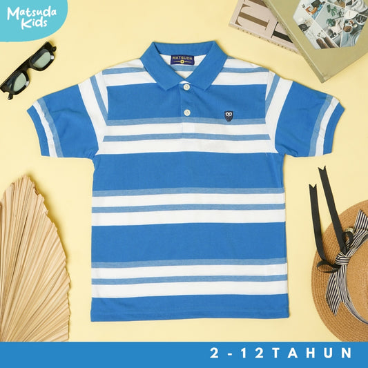 Matsuda baju kaos polo anak laki laki katun umur 2-12 Andre