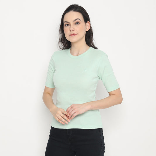 MATSUDA Kaos Wanita T Shirt Katun Flora