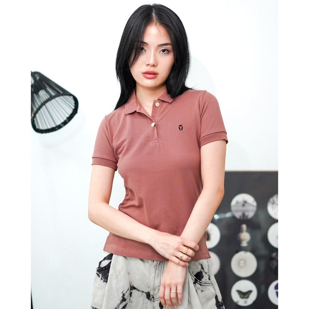 MATSUDA Kaos Polo Shirt Wanita Kerah Eve