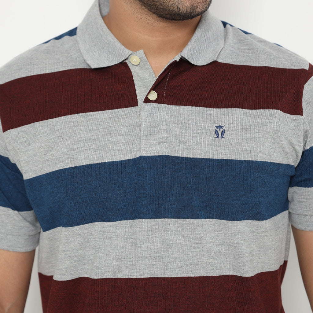 MATSUDA Kaos Polo Pria Katun Baju Cowok Kerah Nishio