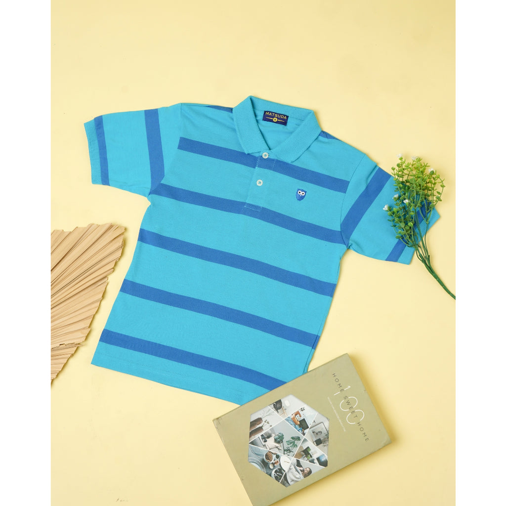 Matsuda baju kaos polo anak laki laki katun umur 2-12 Benno