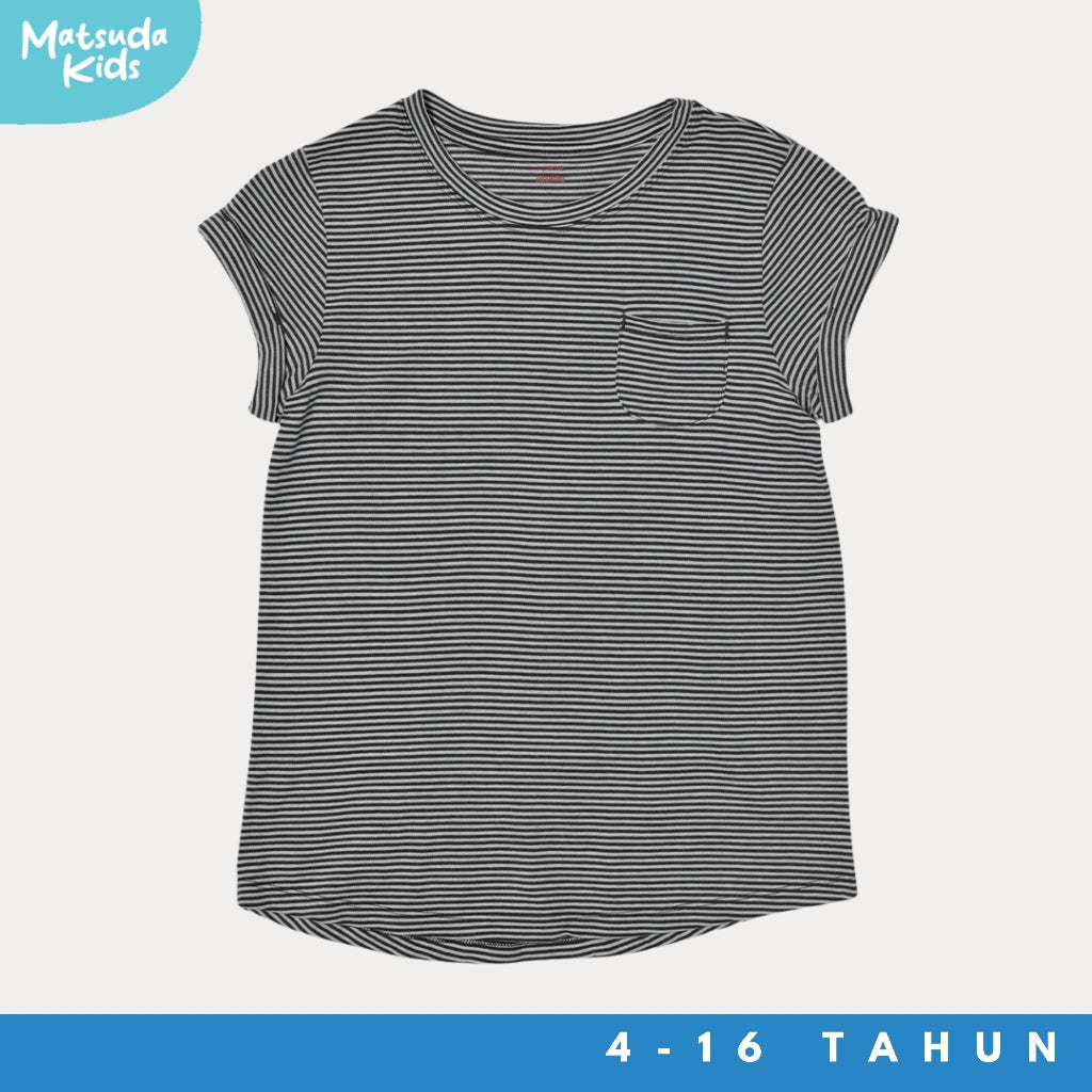 Matsuda baju kaos anak perempuan katun umur 4-16 Princess