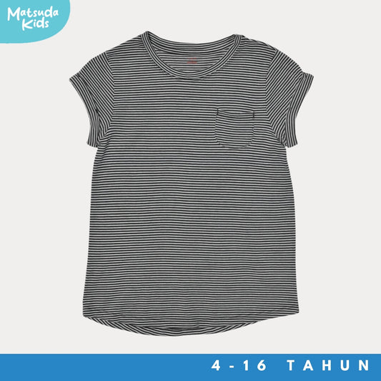 Matsuda baju kaos anak perempuan katun umur 4-16 Princess