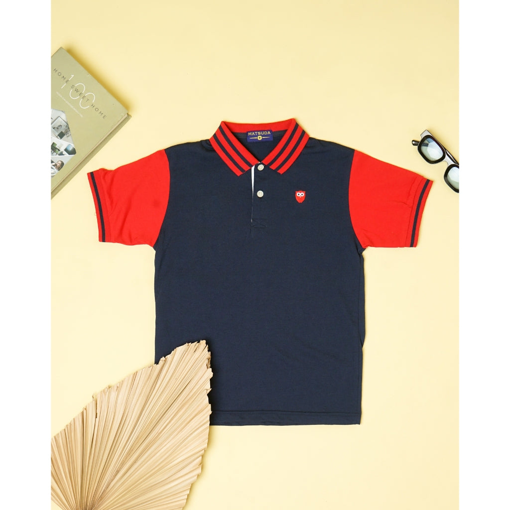 Matsuda baju kaos polo anak laki laki katun umur 2-12 Coco
