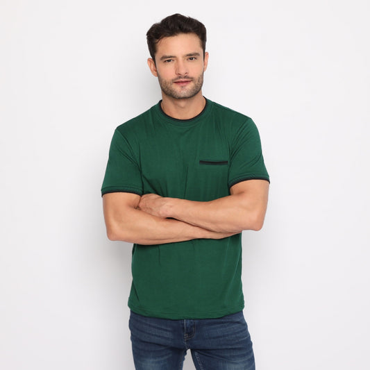 MATSUDA Kaos Pria T Shirt Edogawa Seri Warna Hijau