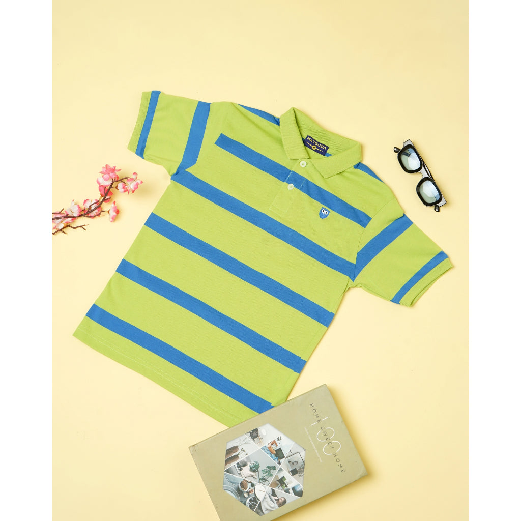 Matsuda baju kaos polo anak laki laki katun umur 2-12 Benno