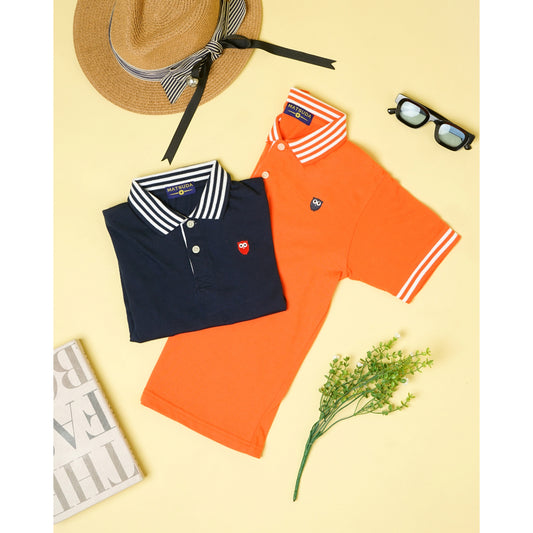 Matsuda baju kaos polo anak laki laki katun umur 2-12 Barney