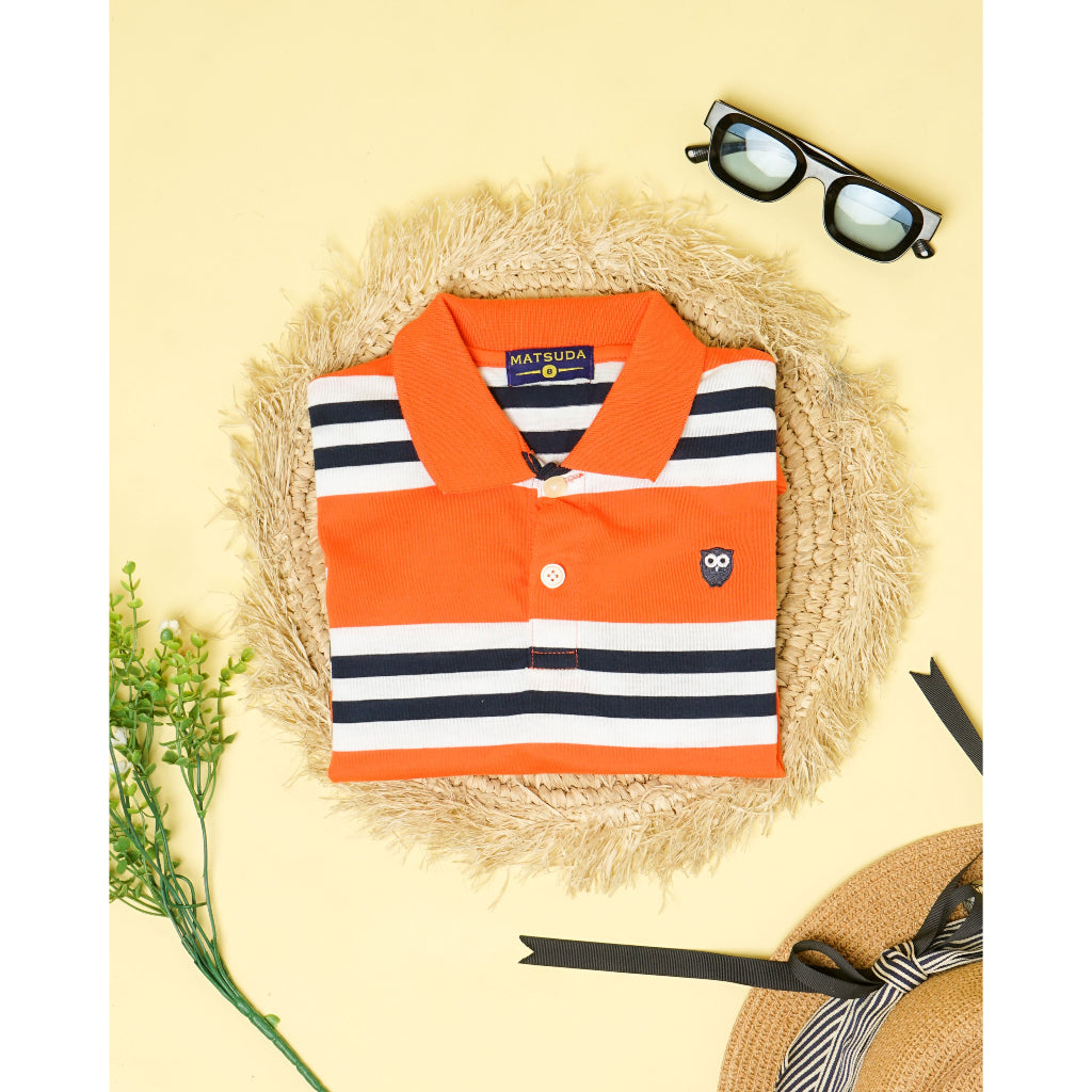 Matsuda baju kaos polo anak laki laki katun umur 2-12 Barry