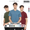 Matsuda Kaos Henley Polos Pria T Shirt Katun Nihama