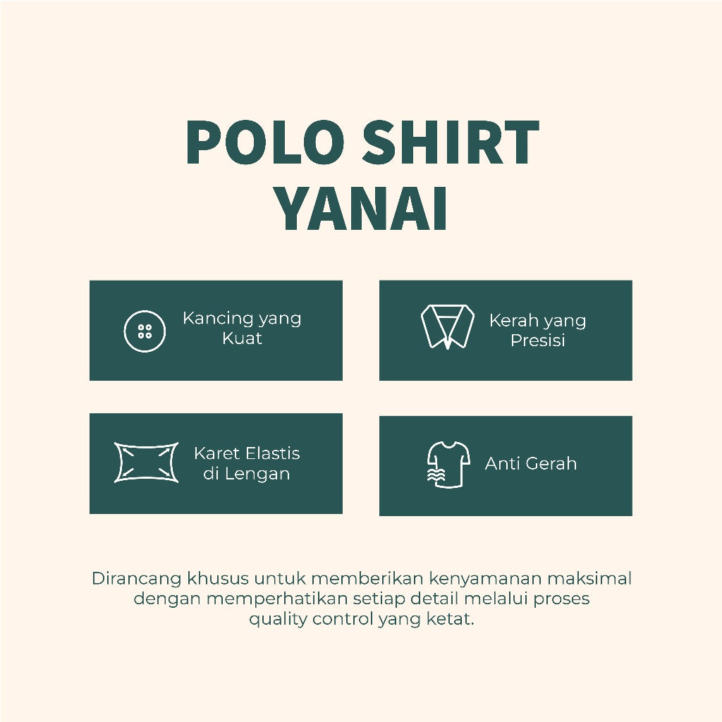 MATSUDA Baju Kaos Polo Shirt Dewasa Stripe Pria Kerah Katun Yanai Black