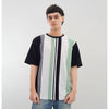 Matsuda T Shirt Pria Kaos oversize Stripe Tosu WHITE