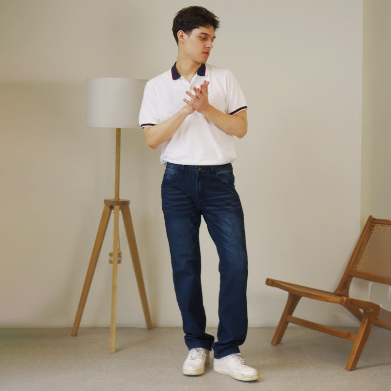 Matsuda Celana Panjang Pria jeans Denim Reguler fit Ogawa Navy