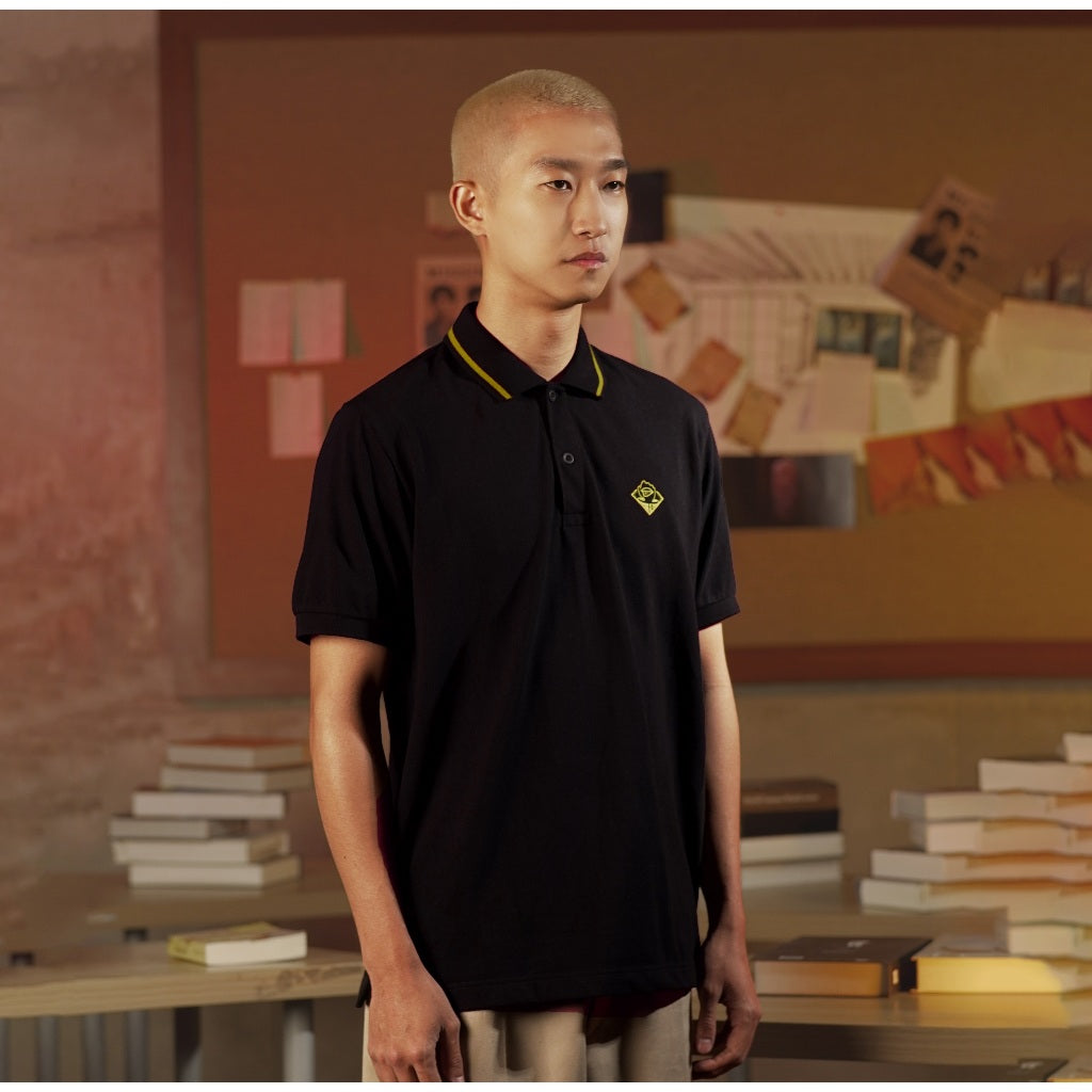 JUJUTSU KAISEN | MATSUDA Polo Shirt Pria Itadori Black