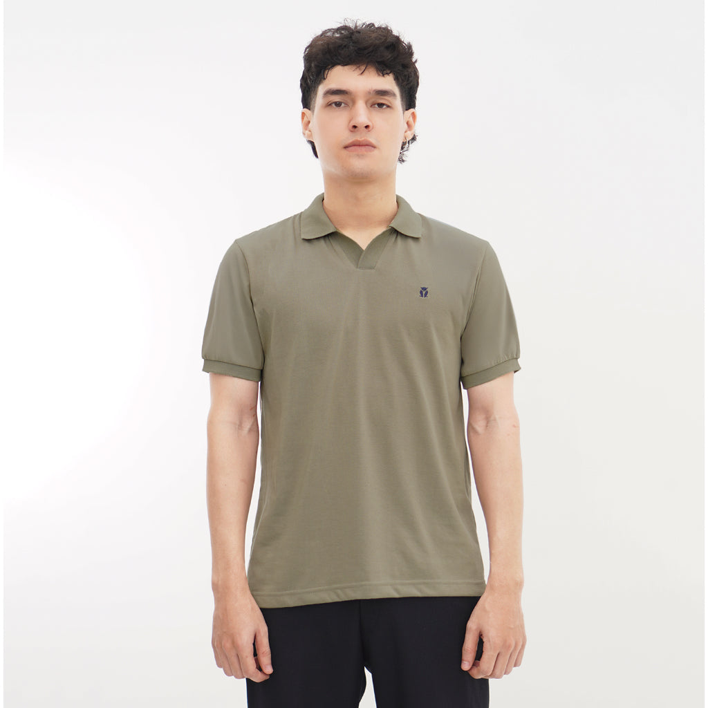 MATSUDA Baju Kaos Polo Shirt Dewasa Polos Pria Kerah Katun Shima