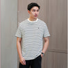 Matsuda T Shirt Pria Kaos Stripe Nantan Oblong Baju Off White Black