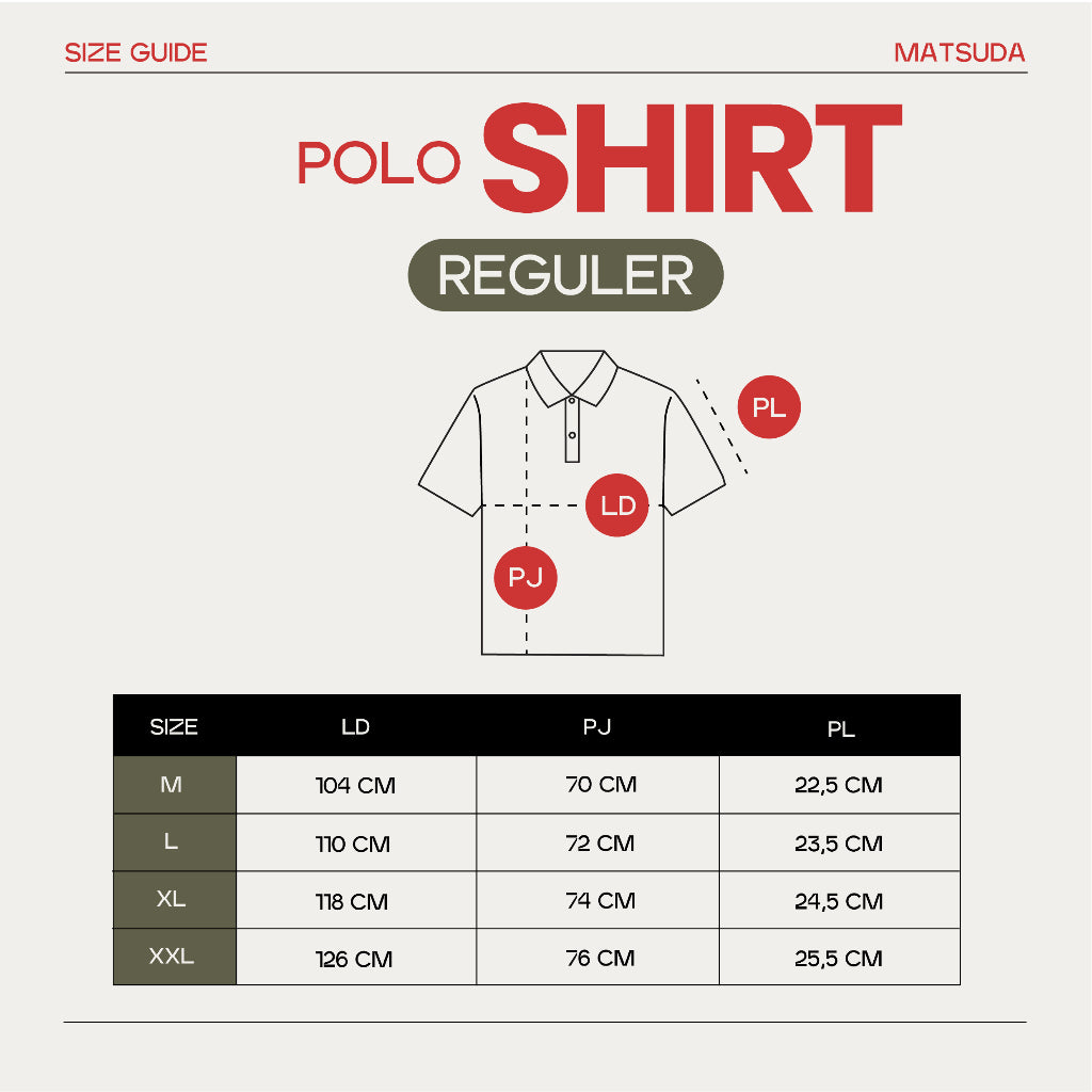 JUJUTSU KAISEN | MATSUDA Polo Shirt Striped Pria Kossen Black-olive