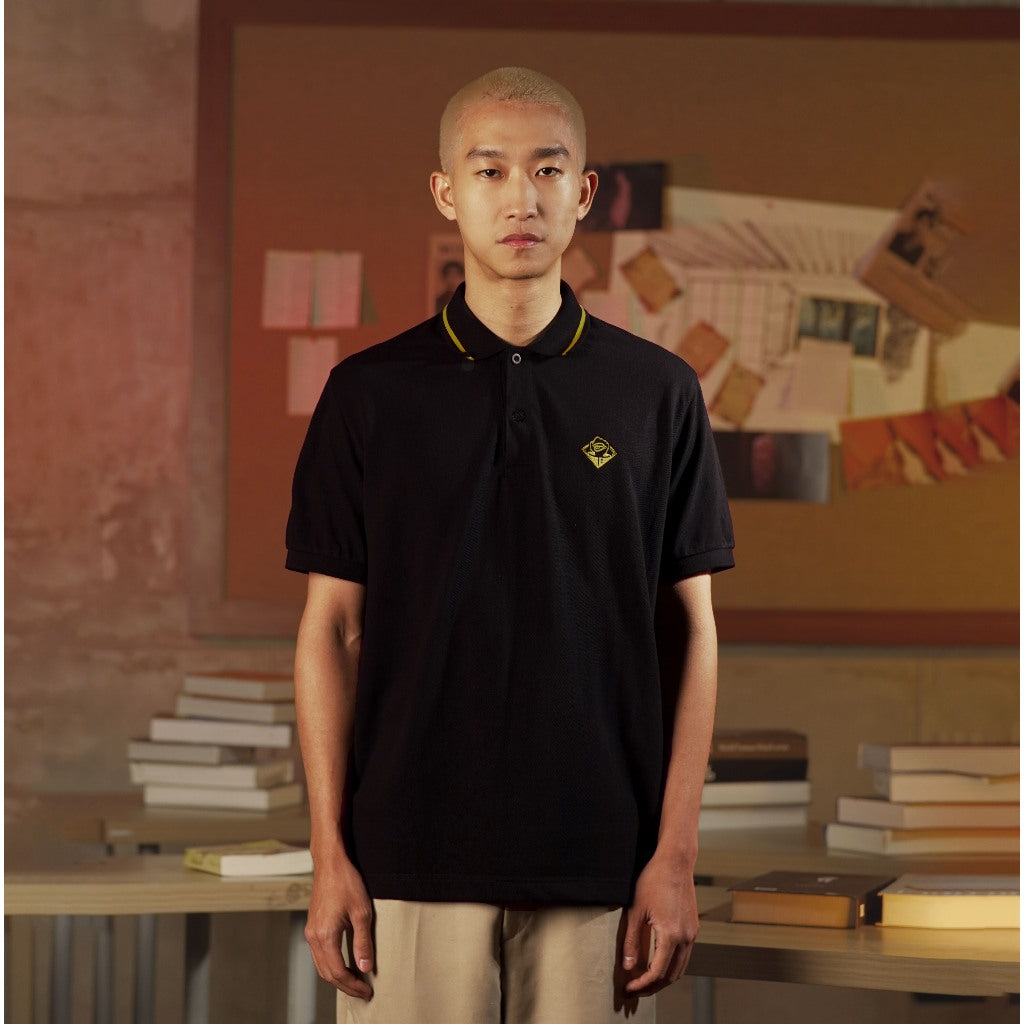 JUJUTSU KAISEN | MATSUDA Polo Shirt Pria Itadori Black