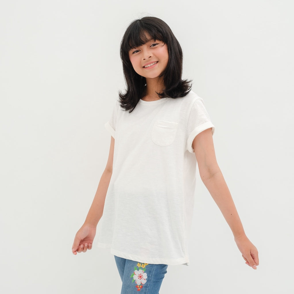 Matsuda baju kaos anak perempuan katun umur 4-16 Bella