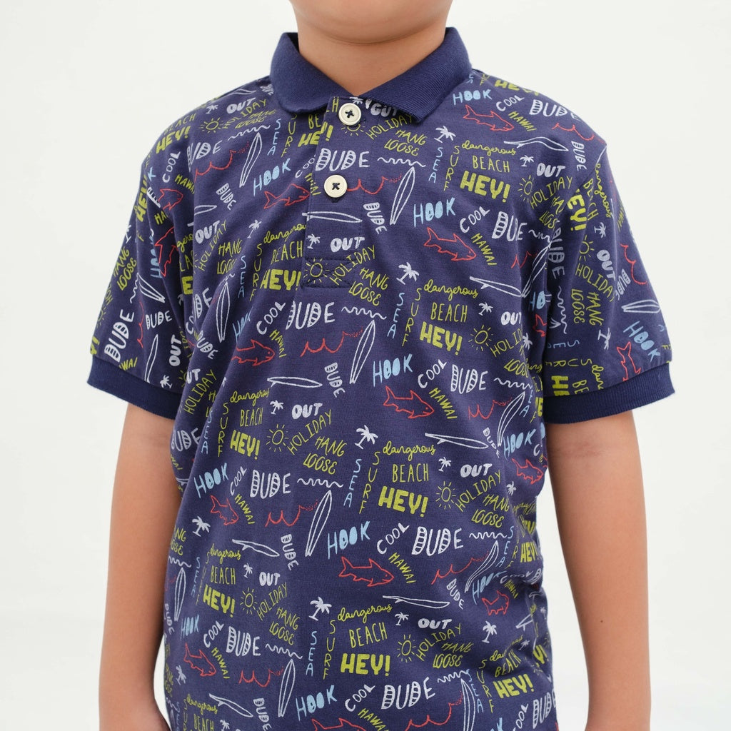 Matsuda baju kaos polo anak laki laki katun umur 2-12 Teddy