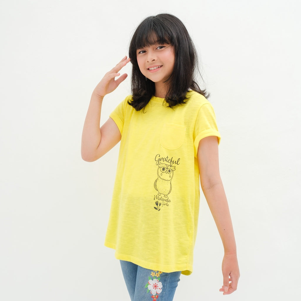 Matsuda baju kaos anak perempuan katun umur 4-16 Betty