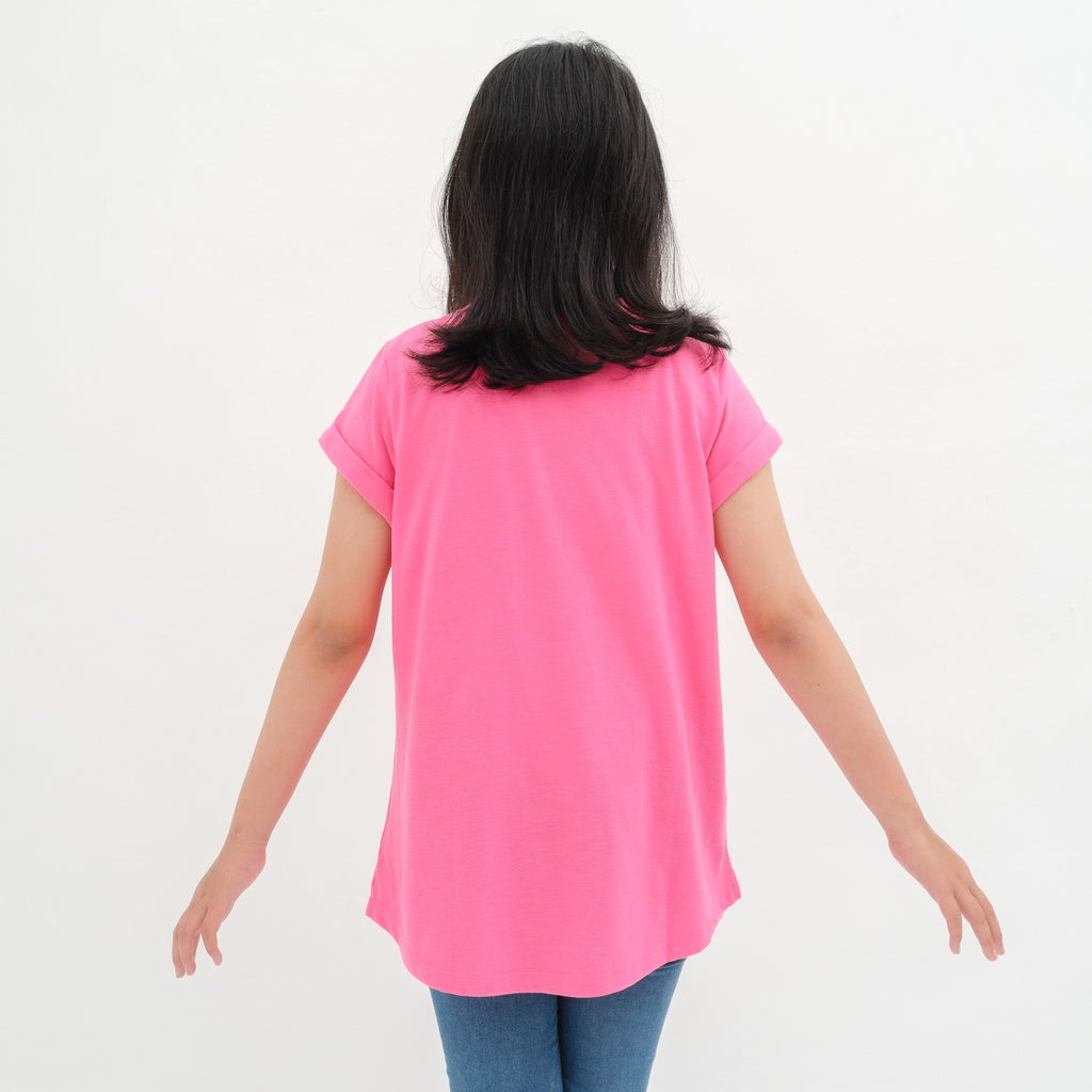 Matsuda baju kaos anak perempuan katun umur 4-16 Maggie