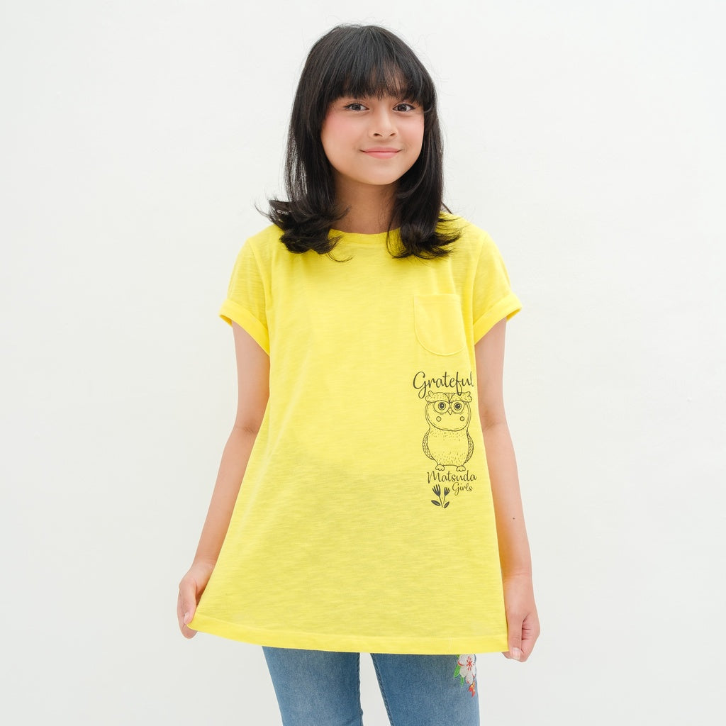 Matsuda baju kaos anak perempuan katun umur 4-16 Betty