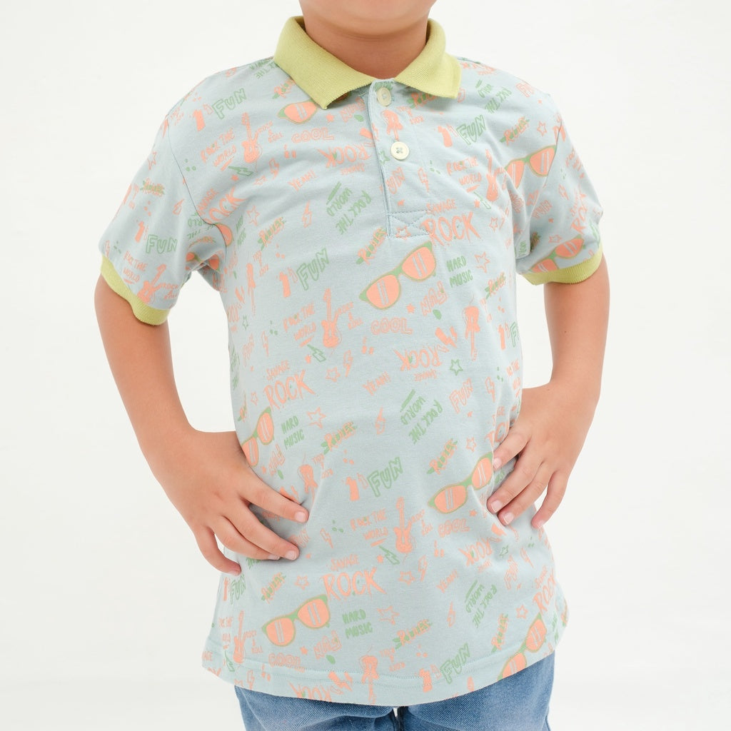 Matsuda baju kaos polo anak laki laki katun umur 2-12 Buddy