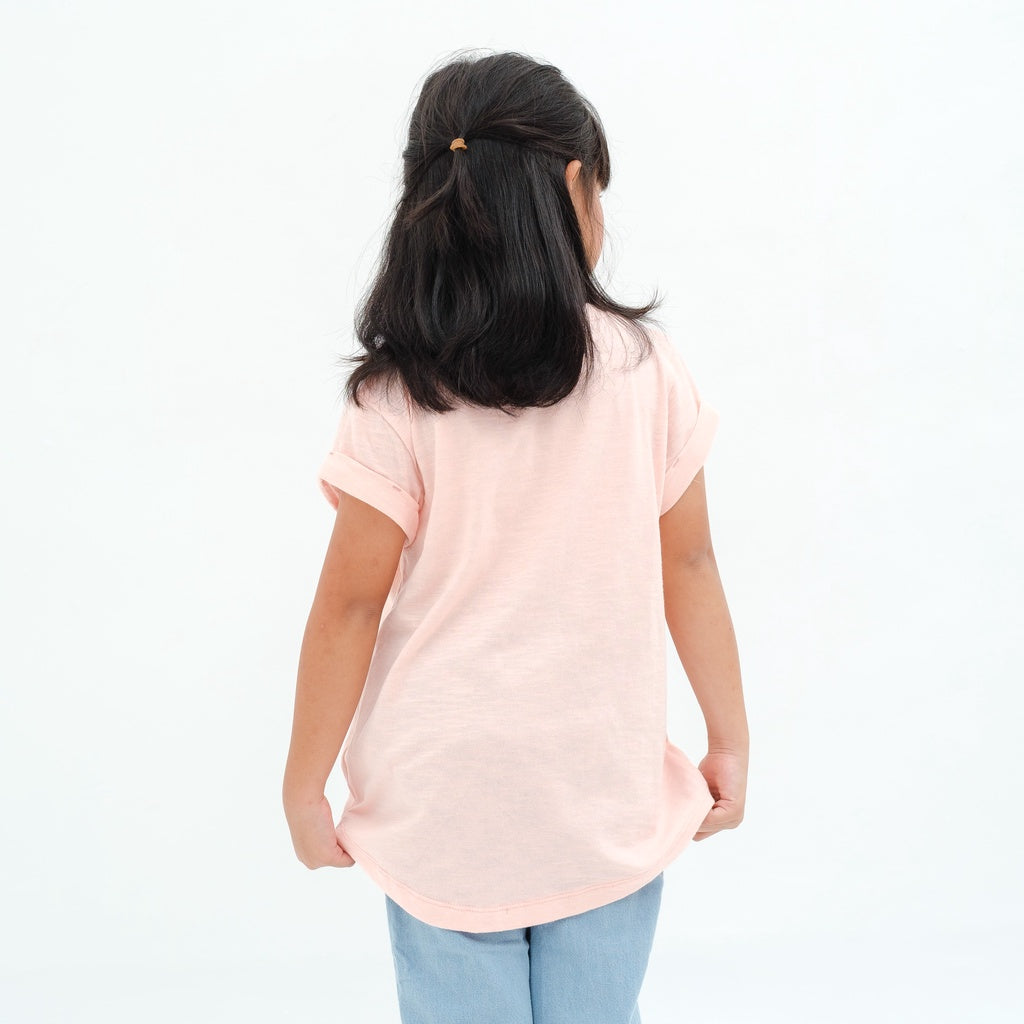 Matsuda baju kaos anak perempuan katun umur 4-16 Audy