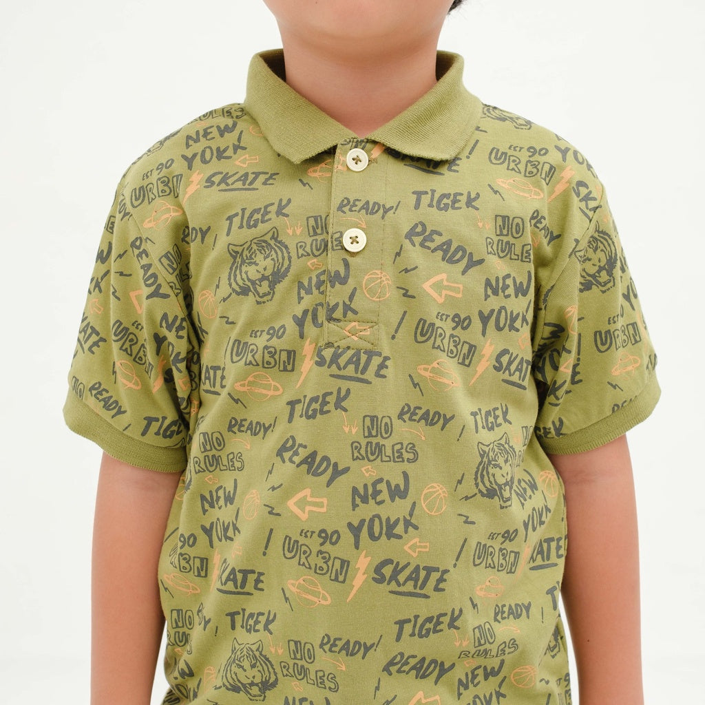 Matsuda baju kaos polo anak laki laki katun umur 2-12 Danny