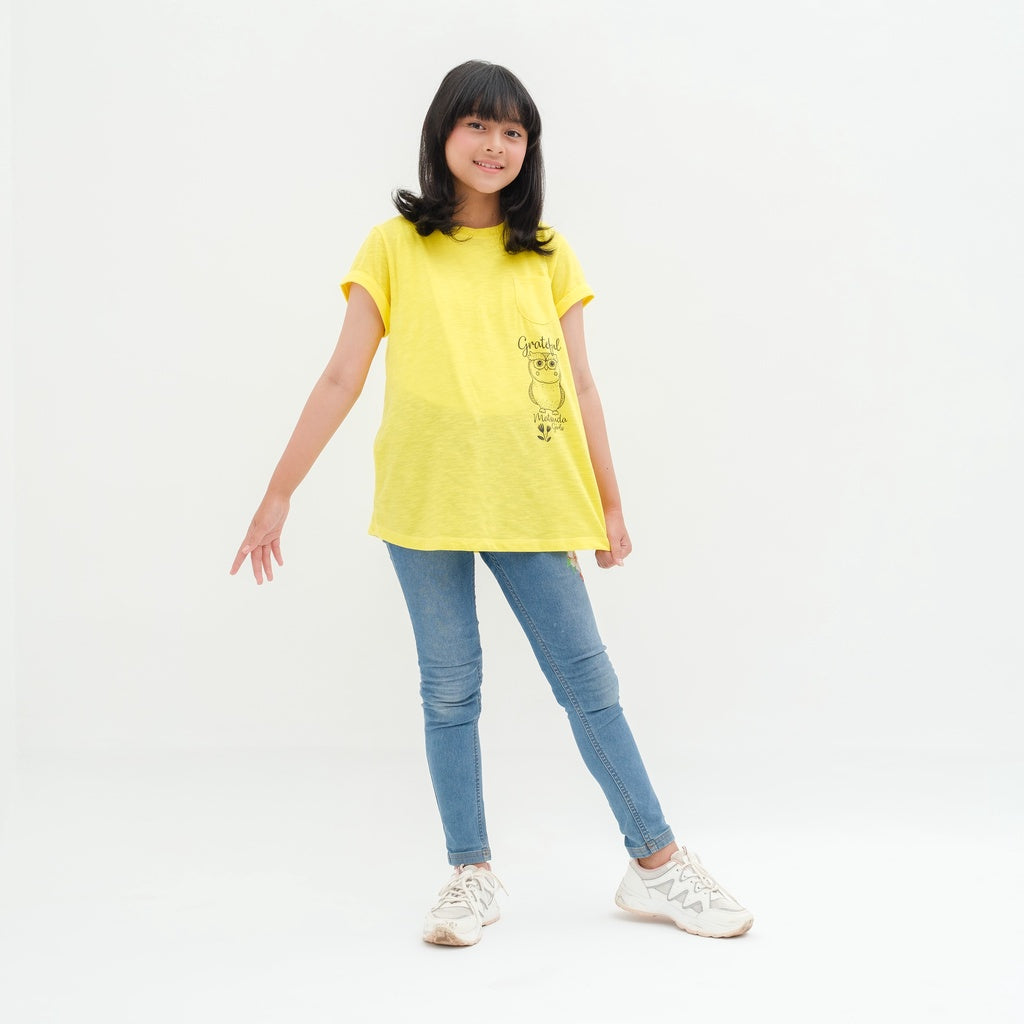 Matsuda baju kaos anak perempuan katun umur 4-16 Betty