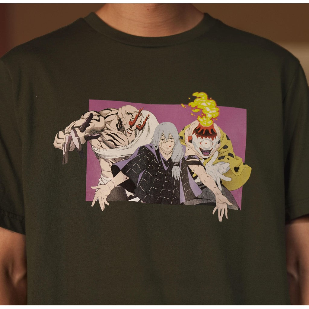 JUJUTSU KAISEN | MATSUDA T-shirt Pria Mahito Olive