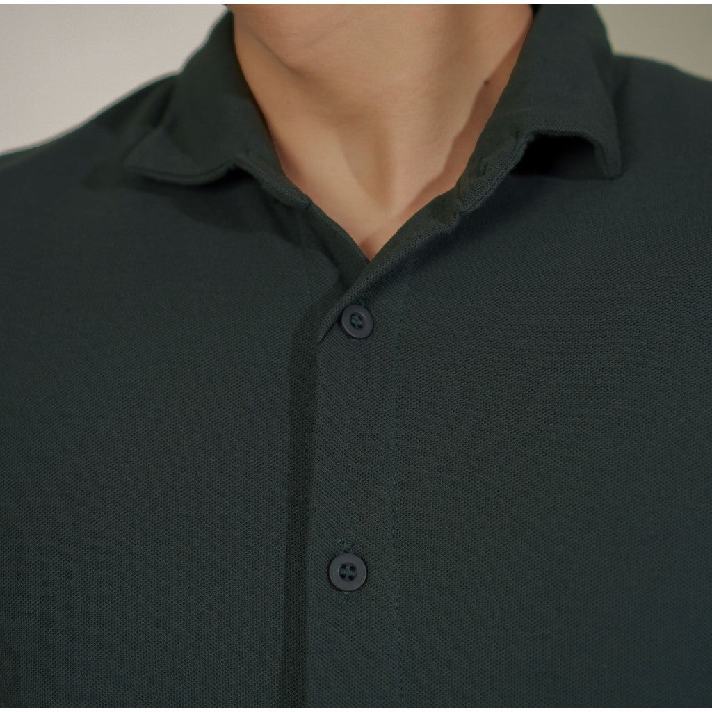 Matsuda Kemeja Pria Polos Lengan pendek Kasual Shiroi DK Slate